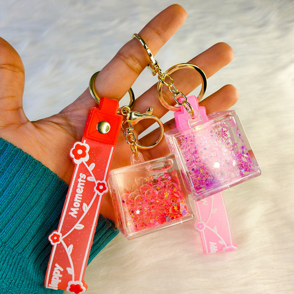 Cube Bubble Water Keychains - ( Pack of 1 )