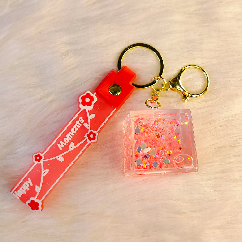 Cube Bubble Water Keychains - ( Pack of 1 )