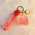 Cube Bubble Water Keychains - ( Pack of 1 )