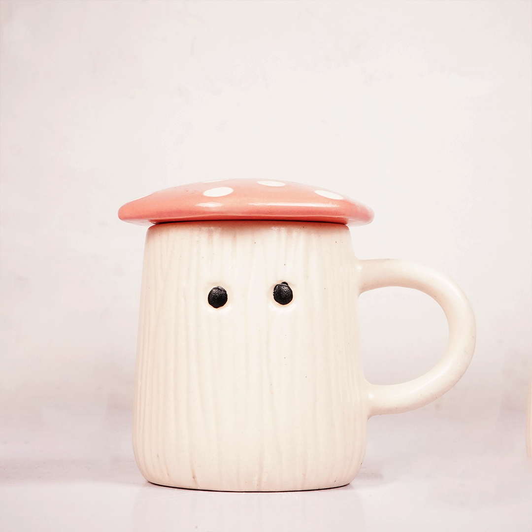 White Ribbed Ceramic Mug – Minimalist Textured Coffee & Tea Cup