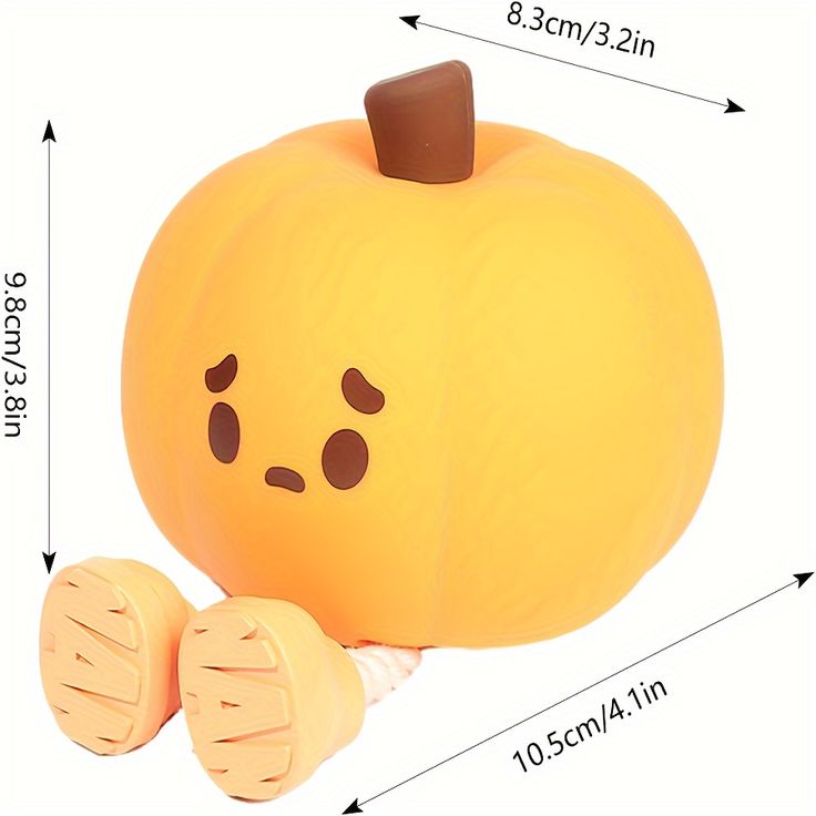 Pumpkin Night Lamp 3 Level Dimmable LED Nightlight