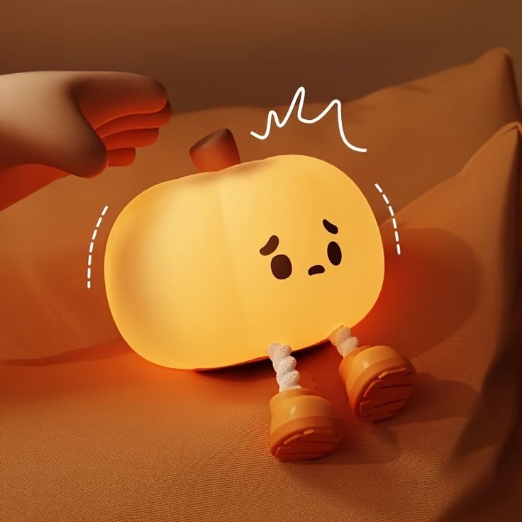 Pumpkin Night Lamp 3 Level Dimmable LED Nightlight