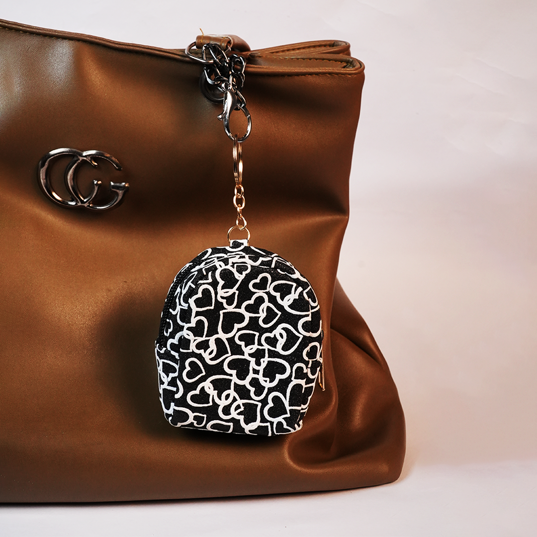 ✨ Mini Glitter Coin Pouch Keychain | Cute & Stylish