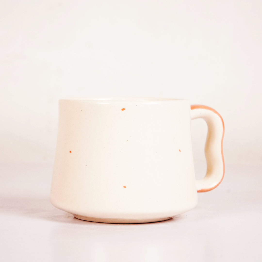 White Ceramic Rose Tea Cup & Saucer Set – Pink Floral Coffee Cup with Flower-Shaped Saucer