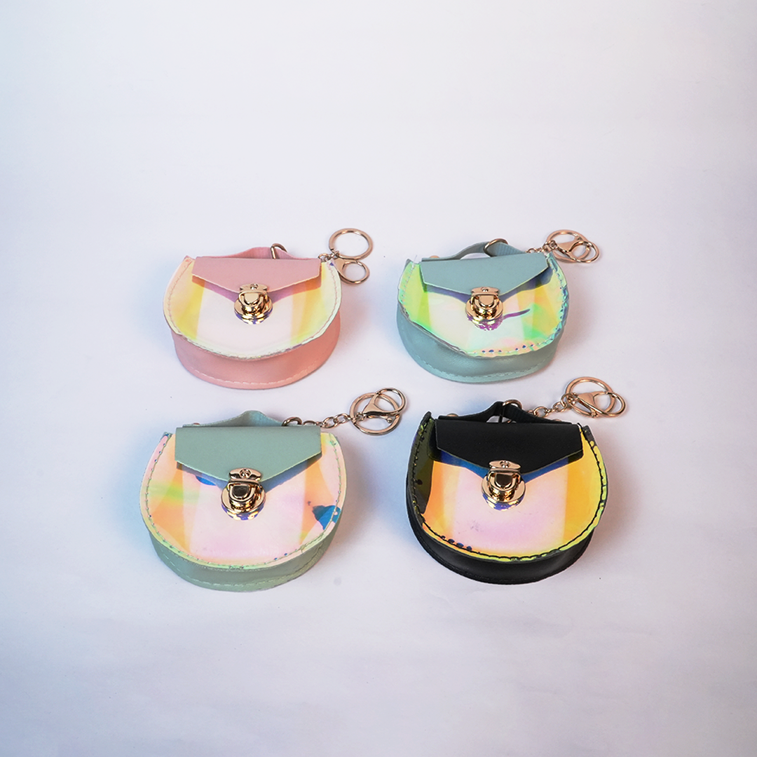 Mini Holographic Coin Purse Keychain | Cute & Compact