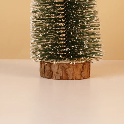 Set-2 Snow-Frosted Mini Christmas Tree