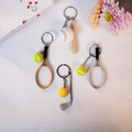 Sports Keychain Collection | Mini Racket, Bat & Golf Charm