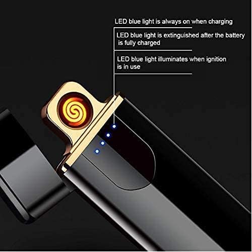 USB Touch Lighter – Windproof, Flameless & Rechargeable