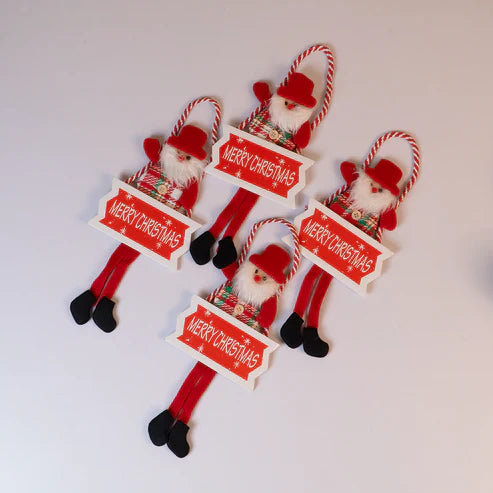 Merry Christmas Hanging Santa Decoration