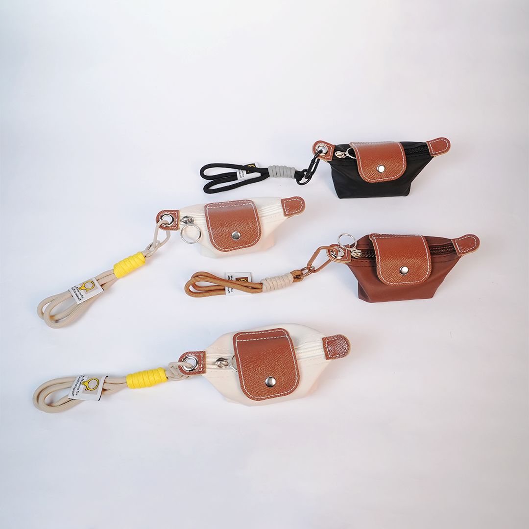 Mini Canvas Coin Pouch Keychain | Stylish & Compact