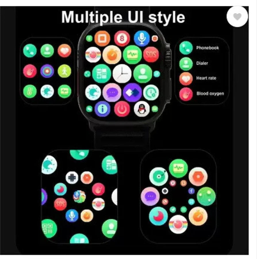 Ultra 10-in-1 Smart Watch ,Stylish