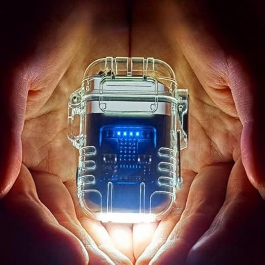Electric Dual Arc Plasma Lighter – Waterproof, Windproof & Adventure-Ready