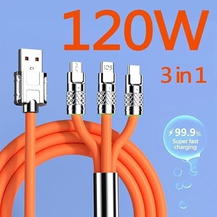 ⚡ 3-in-1 Universal Charging Cable – One Cable, Endless Power