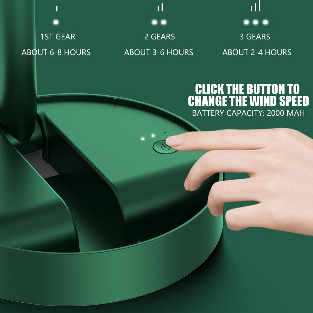 Foldable Rechargeable Desk Fan with USB