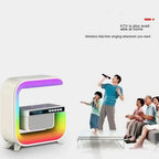 RGB LED Speaker Rgb Night Lamp with app Wireless Charger Alarm Clock Desk Lamp Wireless Charging Wakeup Light