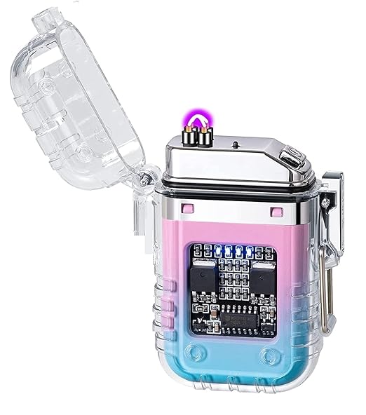 Electric Dual Arc Plasma Lighter – Waterproof, Windproof & Adventure-Ready