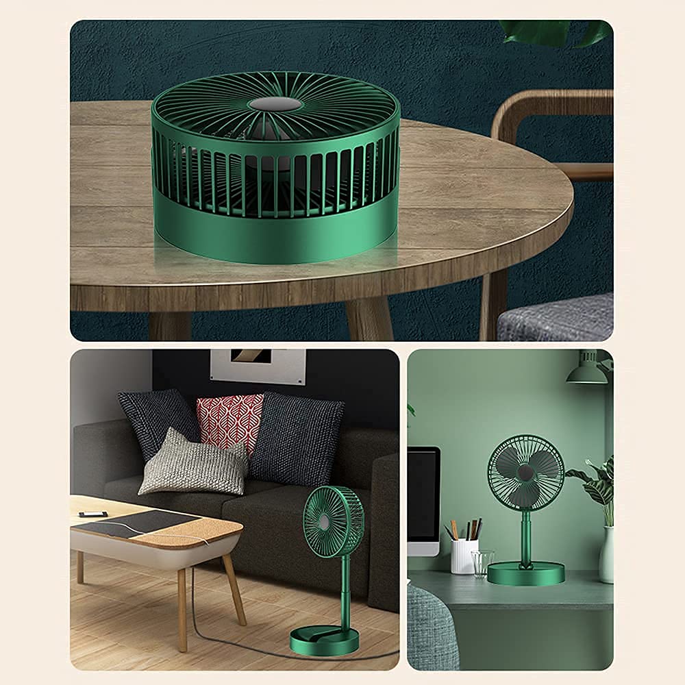 Foldable Rechargeable Desk Fan | Portable USB Cooling Fan for Home, Office & Travel