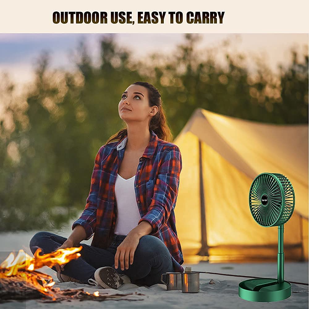 Foldable Rechargeable Desk Fan | Portable USB Cooling Fan for Home, Office & Travel