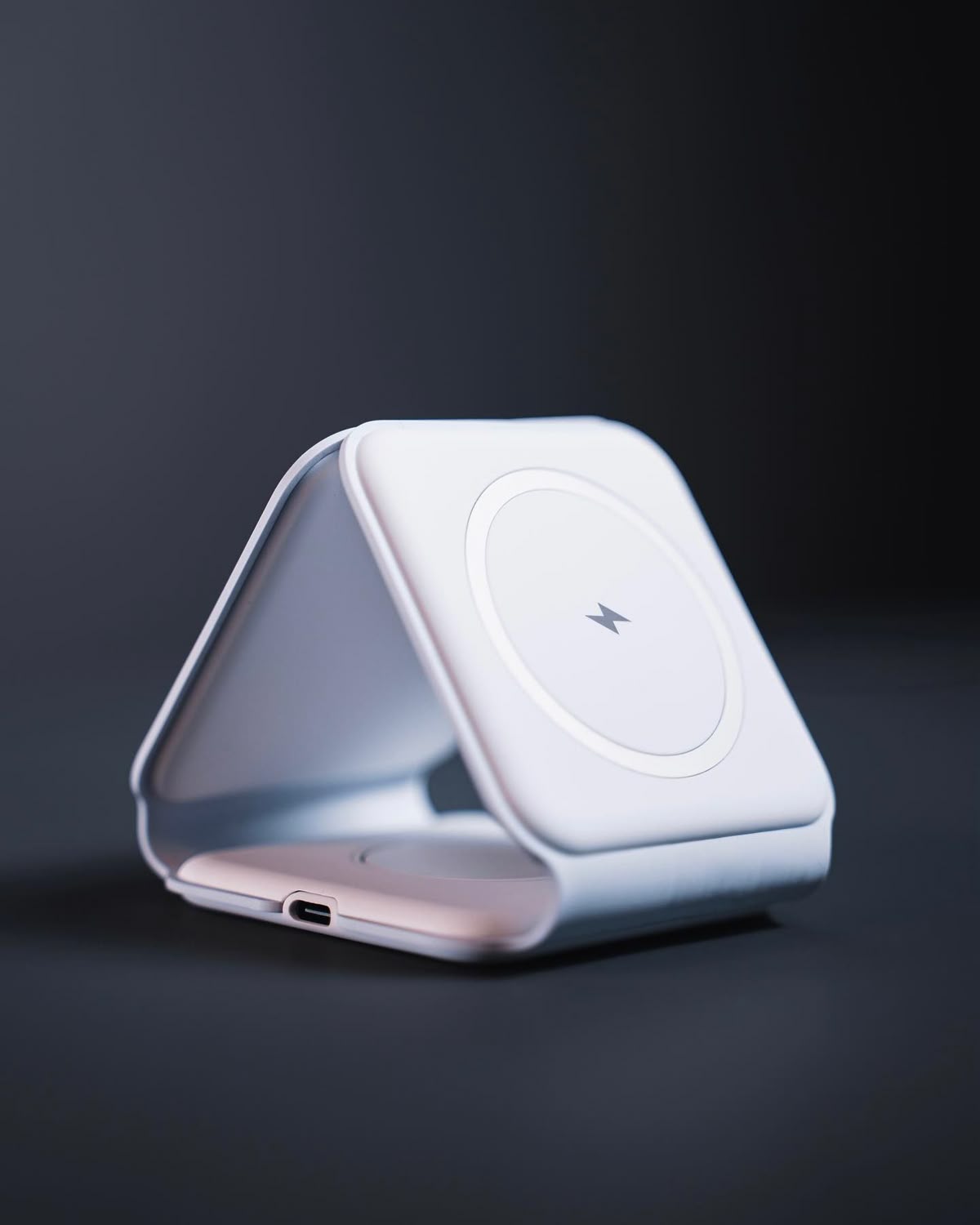 3-in-1 Foldable Wireless Charger – For Phone, Watch & Earbuds
