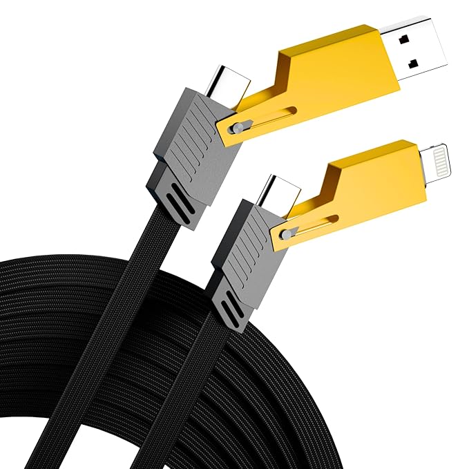✨ 4-in-1 Fast Charging Cable – One Cable, All Devices