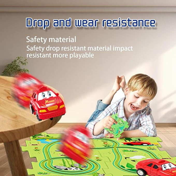 Puzzle Racer Kids Car Track Set