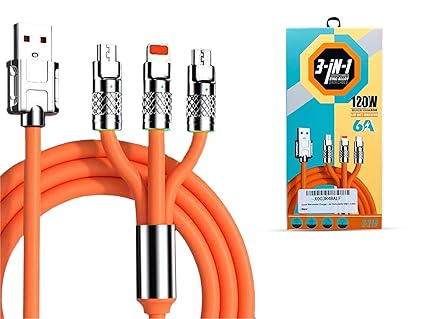 ⚡ 3-in-1 Universal Charging Cable – One Cable, Endless Power