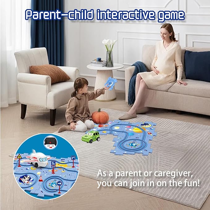 Puzzle Racer Kids Car Track Set