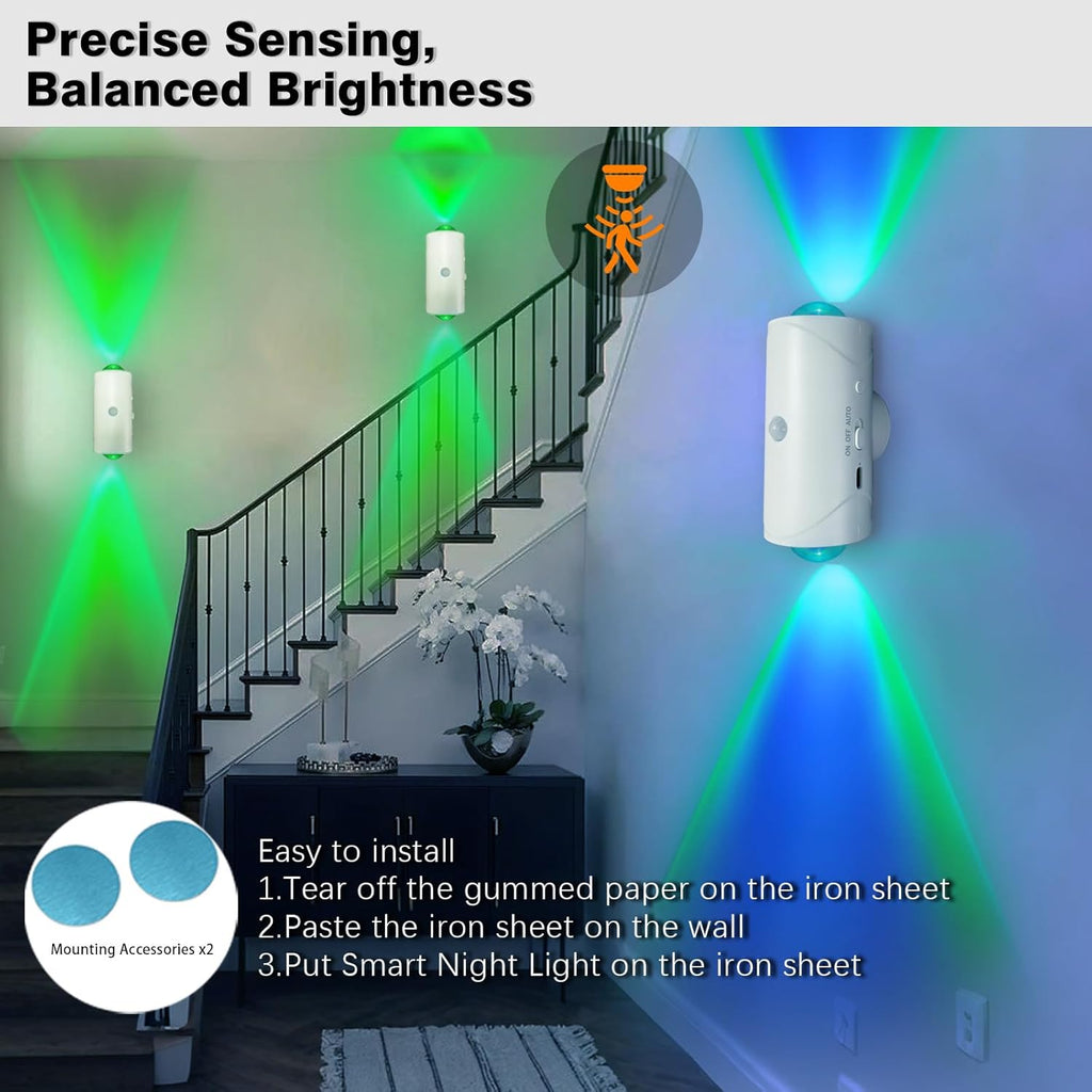 LED Wireless Wall Sconce with 7 Colors Changing, Motion Sensor Light (Copy)