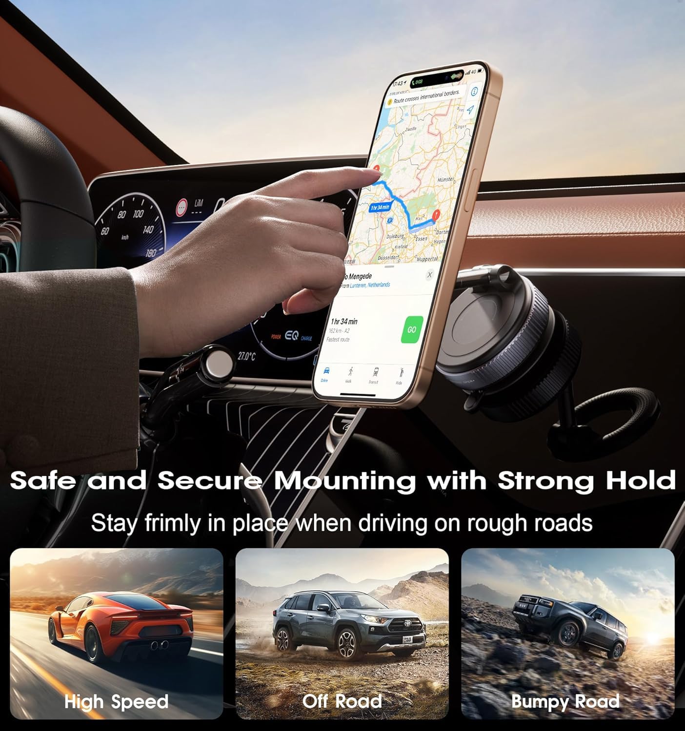 Vacuum Suction Magnetic Phone Holder
