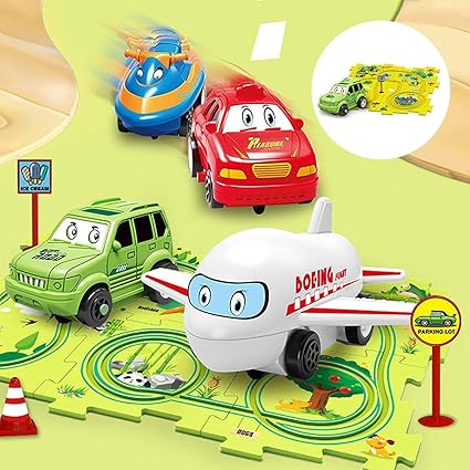 Puzzle Racer Kids Car Track Set