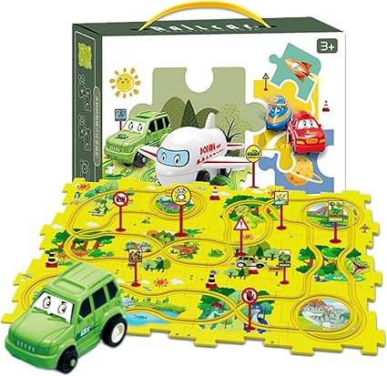 Puzzle Racer Kids Car Track Set