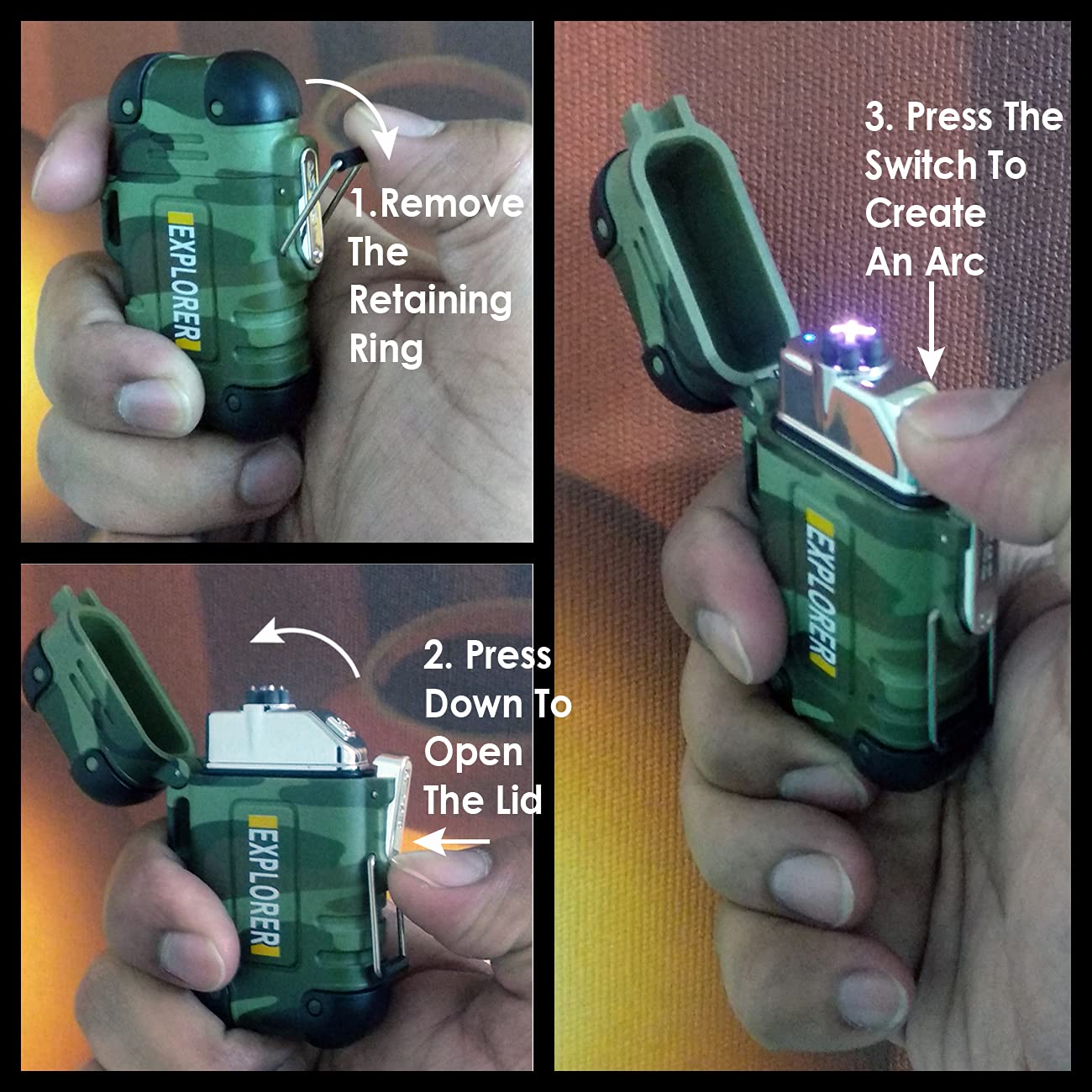 Pocket-Size Elegant Army Lighter