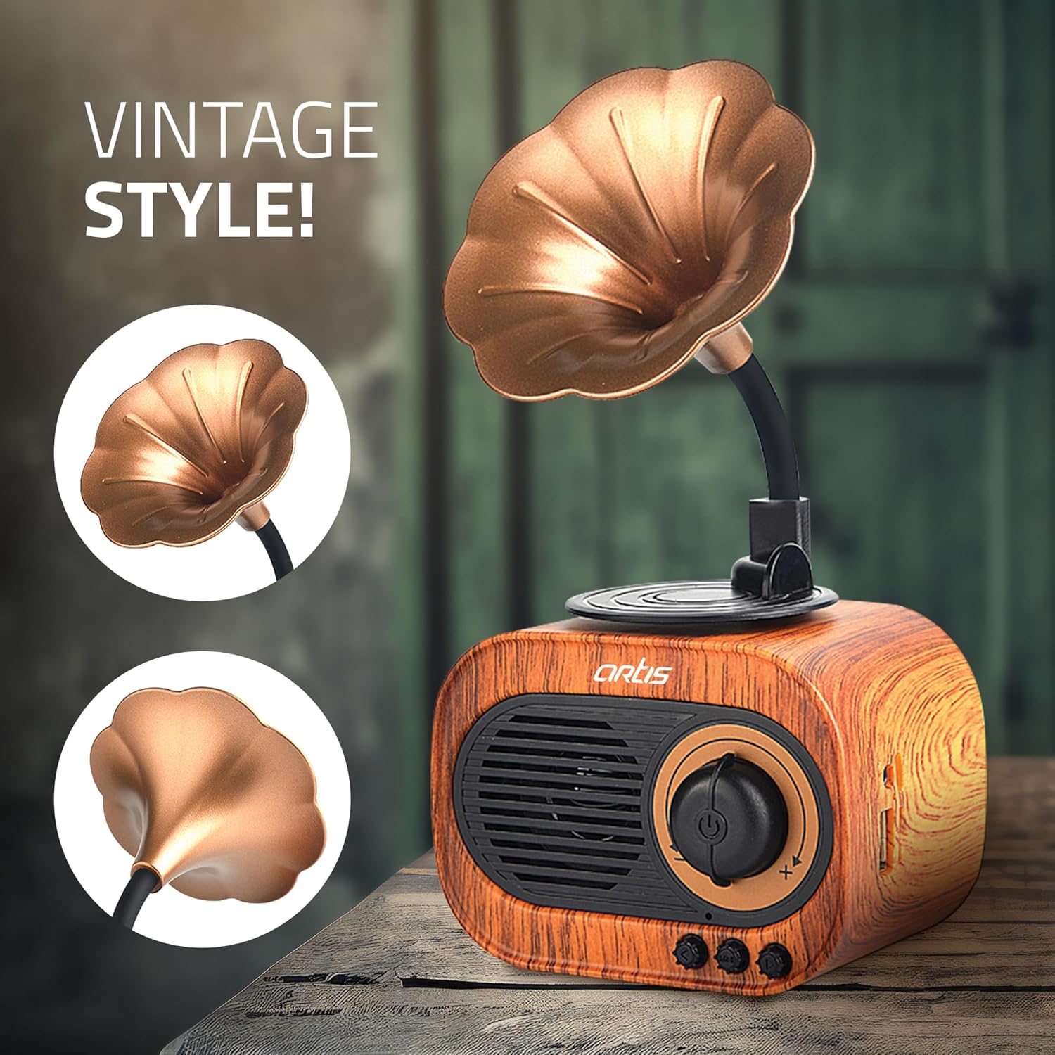 Classic Retro Wireless BT Speaker