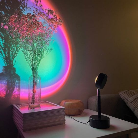 SunGlow Aura Light – 16-Color Mood Projector