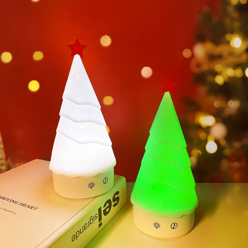 Christmas Tree Touch Sensor Light 7 Color Kawaii Christmas Lamp