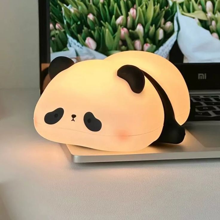 Kawaii Panda Led Silicone Night Light Lamp