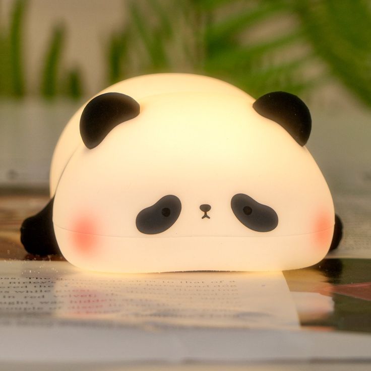 Kawaii Panda Led Silicone Night Light Lamp