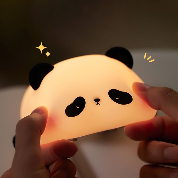 Kawaii Panda Led Silicone Night Light Lamp