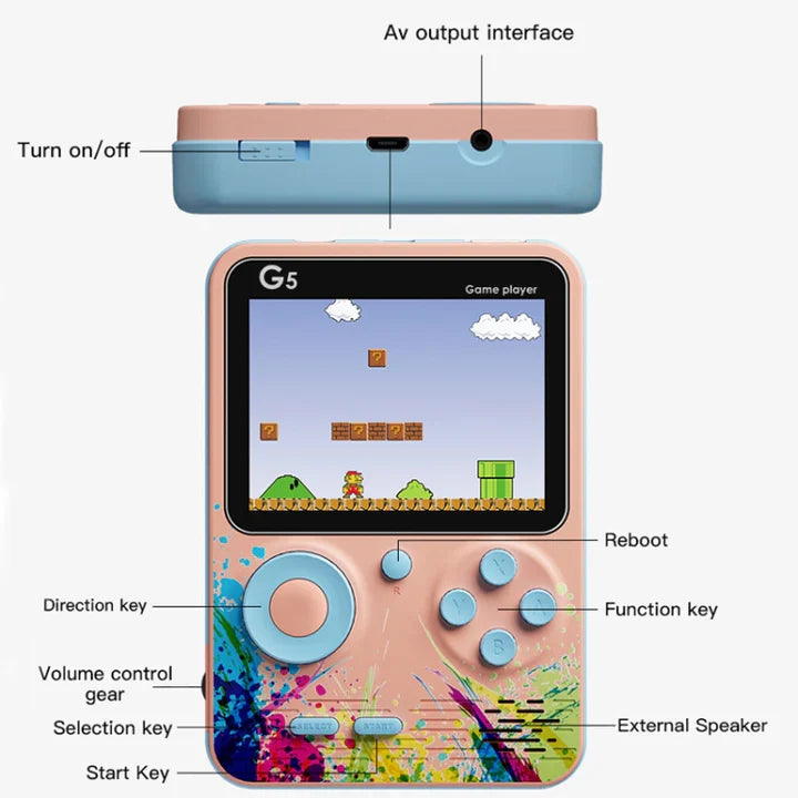 Retro GameBox 500 Games in 1 (Premium Quality) by Decorbazaar™