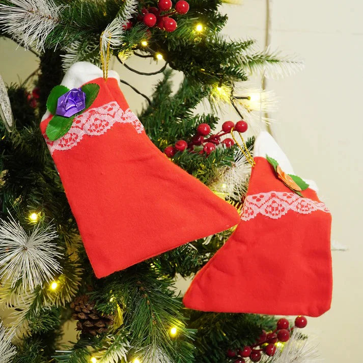Set-4 Christmas Stocking Gift Bags