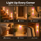 LED Wireless Wall Sconce with 7 Colors Changing, Motion Sensor Light (Copy)