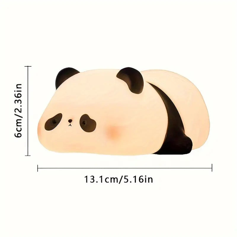 Kawaii Panda Led Silicone Night Light Lamp