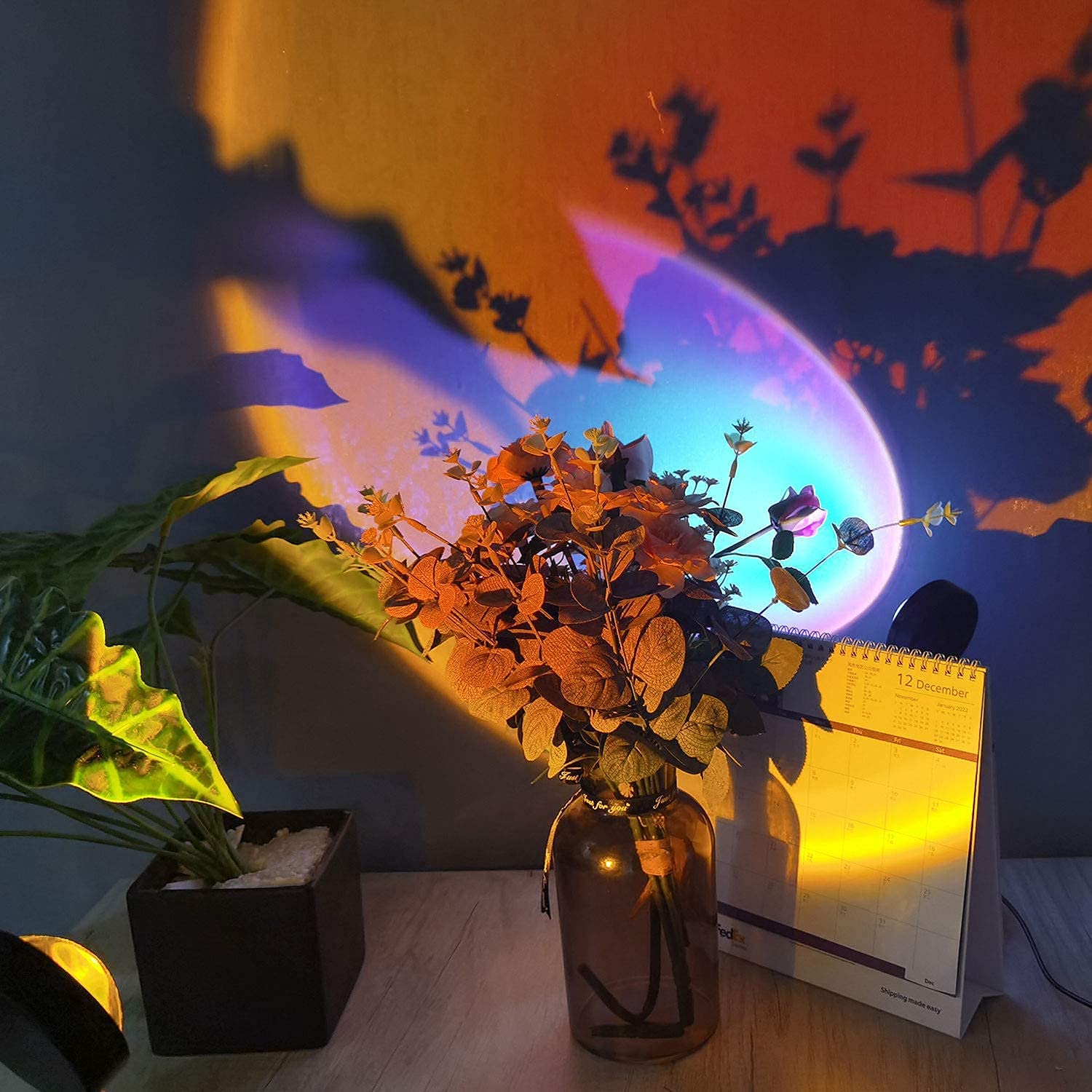SunGlow Aura Light – 16-Color Mood Projector