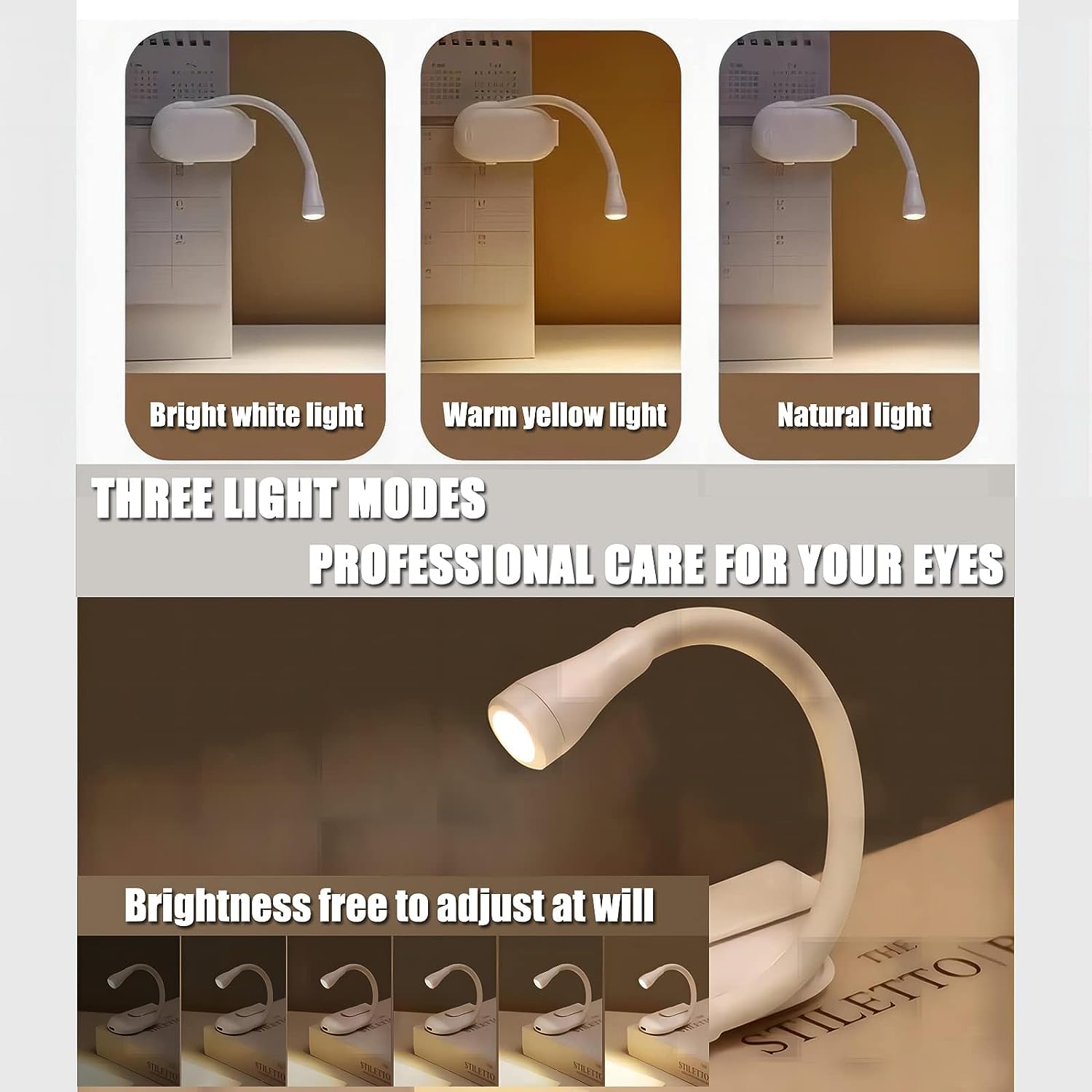 Clip Book Reading Light
