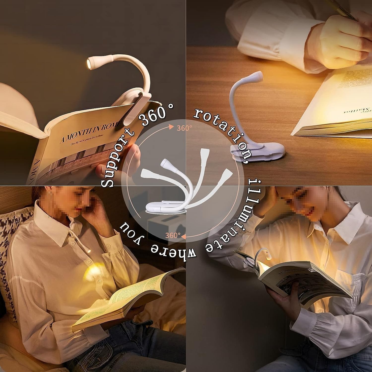 Clip Book Reading Light