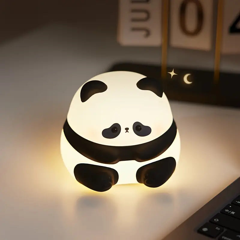 Kawaii Panda Led Silicone Night Light Lamp