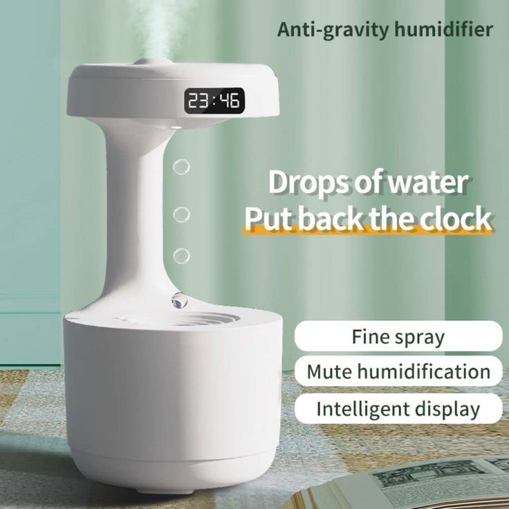 Anti-Gravity Water Droplet Humidifier with Aroma Diffuser – Relaxation Meets Innovation