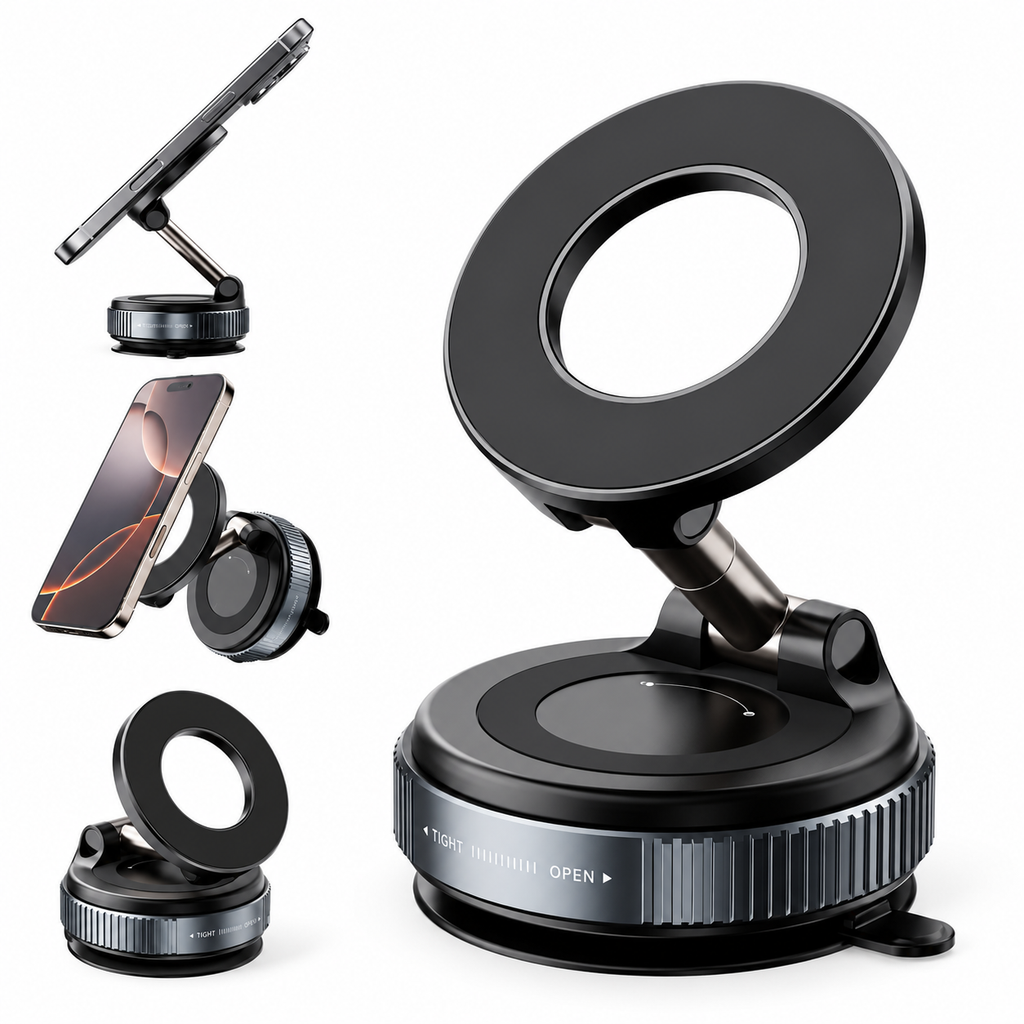 Magnetic Phone Stand | Adjustable Foldable Mobile Holder | Desktop Phone Stand