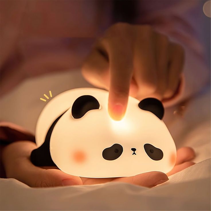 Kawaii Panda Led Silicone Night Light Lamp