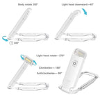 Rechargeable Book Reading Light | Brightness and Temperature Adjustable